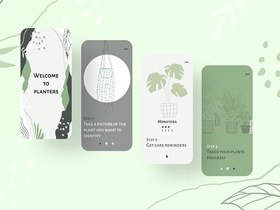 Daily UI Day 23 - Onboarding 023 app apponboarding dailyui dailyui23 day23 design onboarding plants ui