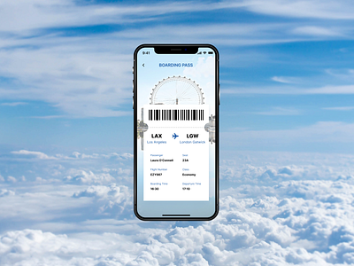 Daily UI Day 24 - Boarding Pass