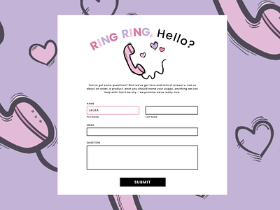 Daily UI Day 28 - Contact Us 027 contact contactform contactus cute dailyui day27 design ecommerce form ui