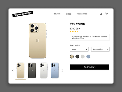 Daily UI Day 33 - Customise Product