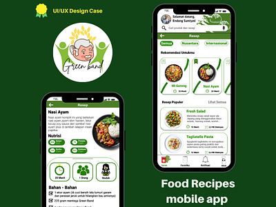 Food Recipe App eldery food food app recipe app ui uiuxdesign