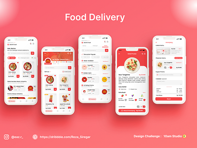 Food Delivery App for 10am Studio Design Challenge