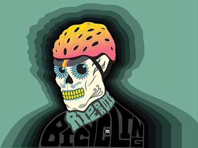 Ride Or Die Bicycling illustration