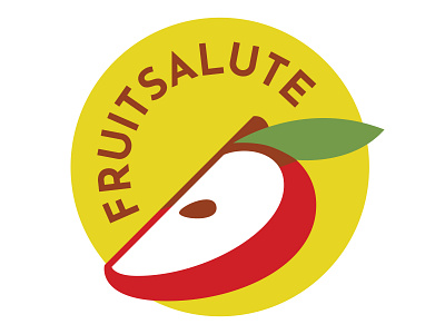 FruitSalute Instagram Logo design flat graphic design icon illustration illustrator logo minimal typography vector