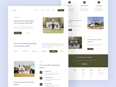 Property agency landing page building buy clean free green home house houses kit landing landing page landingpage modern property ui uiux webdesign website website design white