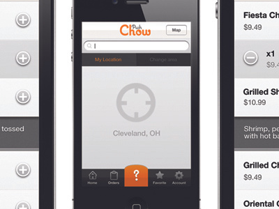 Pushing Chow app list logo mobile ordering