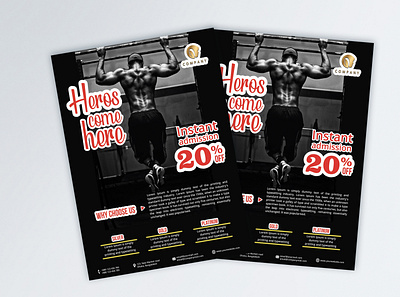 Professional Gym Flyer Design body corporate flyer design fitness gym flyer design health latest flyer design professional flyer design promotion promotional flyer design