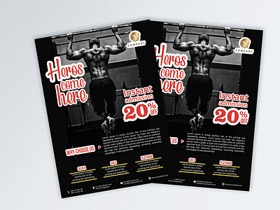 Professional Gym Flyer Design