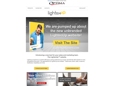 Marketing Email Announcing New Website Launch email marketing website