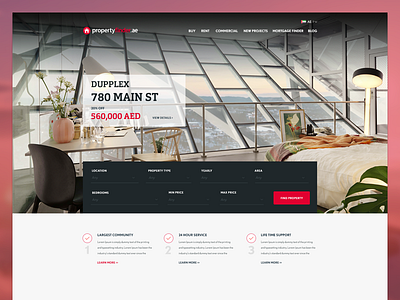 Real Estate Website clean css estate html real uiux website