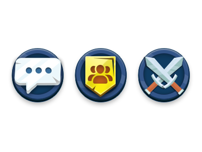 Game Icons battle chat friends game group icons