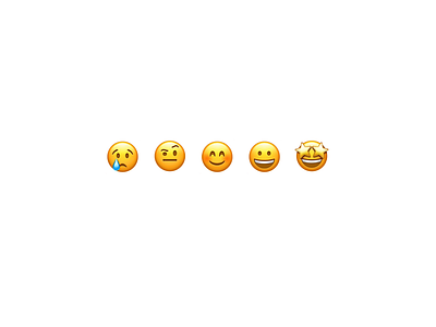 Emoji Rating Concept 🥳 animation app clean design emoji intuitive iphone minimal rating sentiment sleek ux
