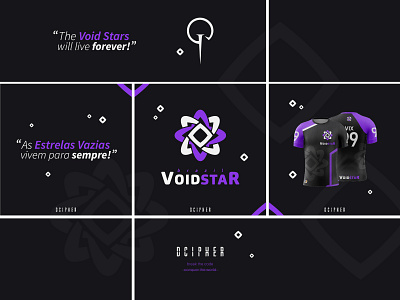 VoidStar - Instagram Post Triad black branding brazil dcipher design e sport e sports flat graphic design logo minimal mockup usage purple vector white