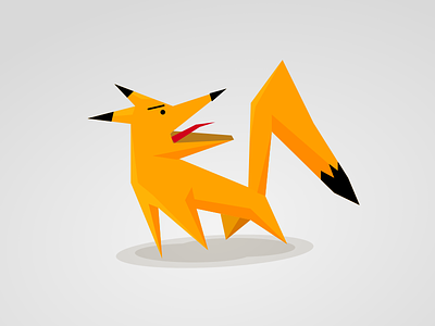 *yap* says the fox character fox geometric