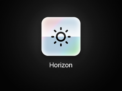 Horizon App iOS Icon - Remake calendar horizon icon opal sun
