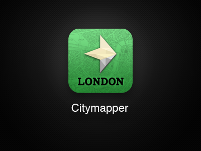 Citymapper App iOS Icon - Remake arrow citymapper diamond london map planner