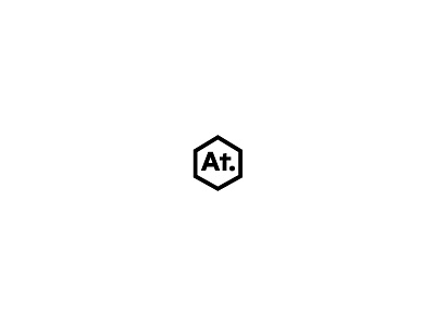 At. Materials managment logotype brand geometric icon logo symbol