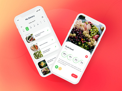 Food & Fitness app – 04 Dietary app concept delivery food design figma fitness health delivery food food health delivery food mobile ui ux