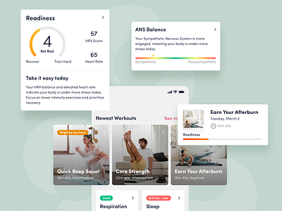 UX/UI design for a biomarker product with heart – Spren app b2b biomarker concept design figma health innovation ios ios app mobile mobile design product product design sport ui ux ux design ux ui wellness