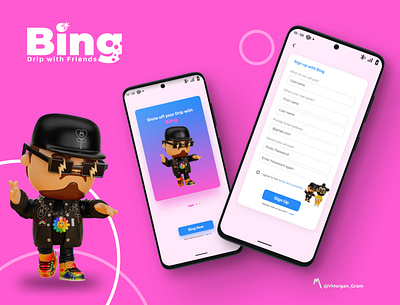 Sign Up page - Bing bing connect design sign up ui uiux