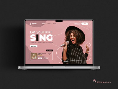 Landing page design - Jingles design landing page product design ui uiux