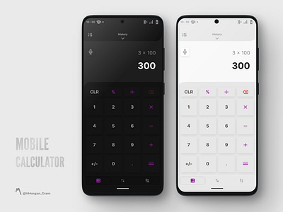 Mobile Calculator Design