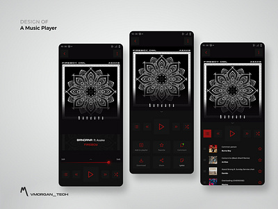 Music Player UI mobile mobile player music music player ui ux