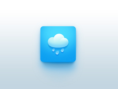 Rainy cloud icon rainy