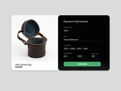 Credit Card Checkout, Daily UI #002