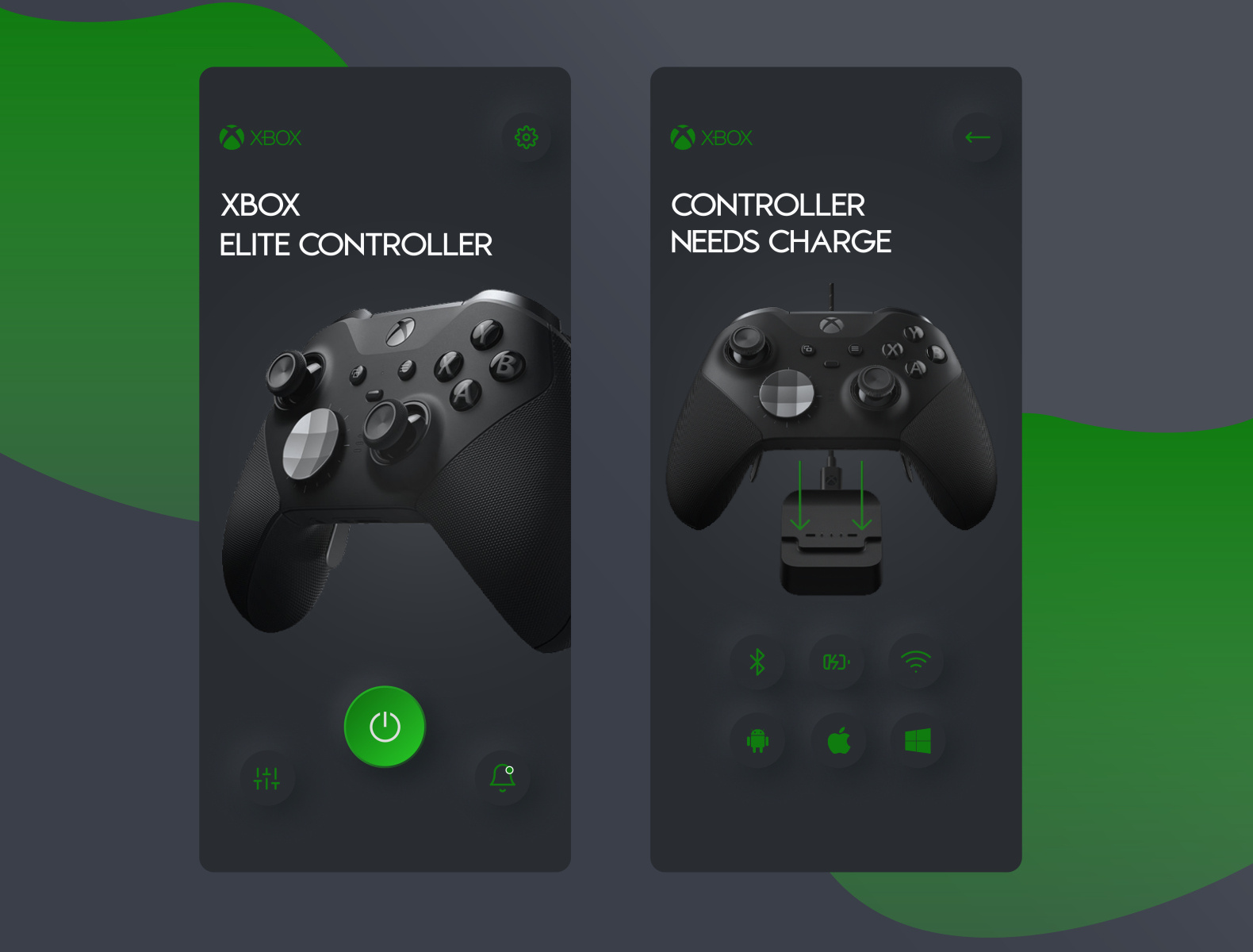 XBOX Controller App by Ebrahim Shahi on Dribbble