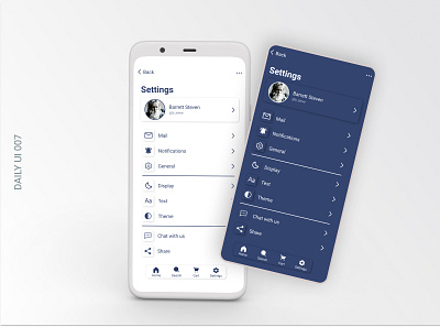 Settings Page - Daily UI 007 app dailyui design settings page ui uichallenge userexperience userinterface