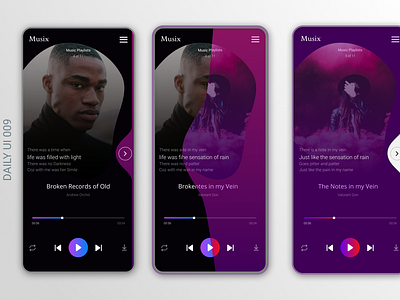 Music Player - DailyUI 009