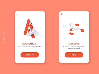 Flash Message - Daily UI 011 app dailyui design flash message illustration ui uichallenge userexperience userinterface