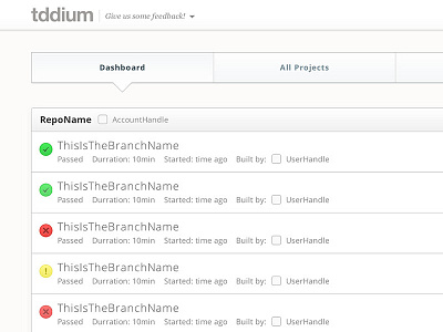 Tddium Dashboard