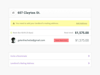 Tenant Dashboard