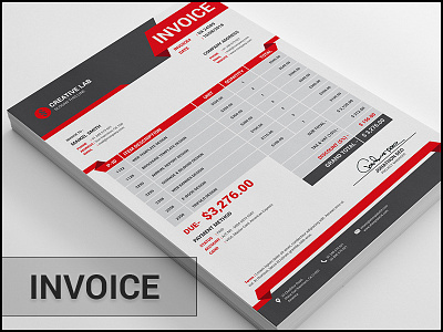 Creative Invoice Template alimran24 invoice creative invoice formula formula invoice illustrator invoice invoice money photoshop invoice print print ready simple