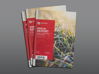 Annual Report 2019 annual annual report brochure folio guidelines magazine minimal modern print report simple swiss