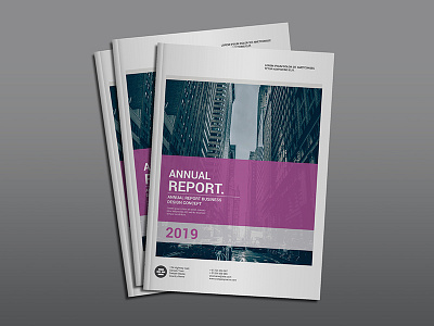 Report Design Template annual annual report brochure folio guidelines magazine minimal modern print report simple swiss