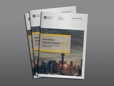 Inovation Annual Report annual annual report brochure folio guidelines magazine minimal modern print report simple swiss