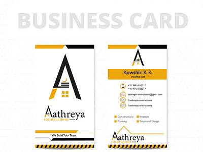 Business card for Civil Engineer