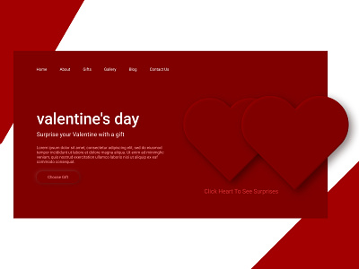 Valentine Day - Neumorphism ui uidesign uxui website