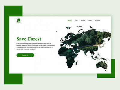 Save Forest _ Nature Funding Landing Page deforestation figma gogreen graphic design landing page nature save forest ui uidesign website