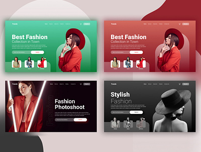 Fashion Header Design dress fashion figma graphic design landing page ui uidesign uxui website