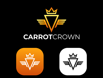 carrot crown logo design logo design logos branding carrot logo creative logo logo creation logo folio logo folio 2021 logodesign minimal minimalist vector