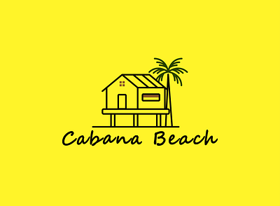 Cabana beach logo desing 2021 branding business logo design logo logo creation logo design logo folio logo folio 2021 logotype minimal minimalist professional logo