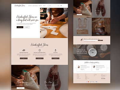 Web Design for a shoe shop design graphic design typography ui ux