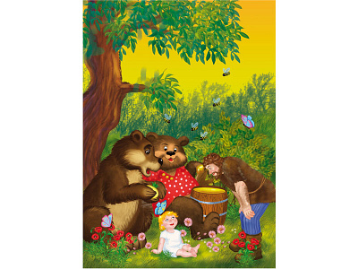 bear tales bear children fairy illustration photoshop tails