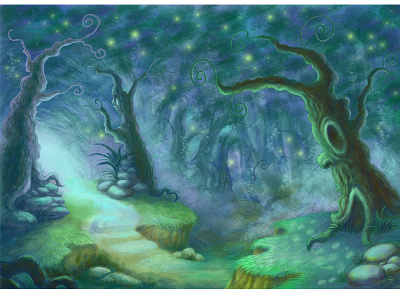 Fairy Forest fairy forest illustration photoshop trees