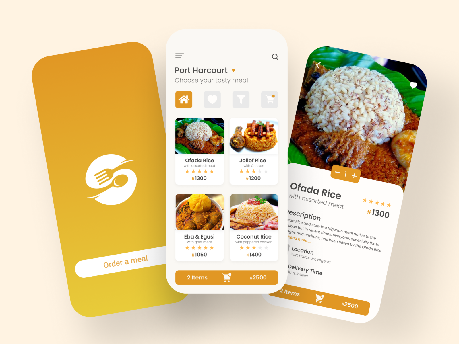 Food Ordering App by Kabiru Adediran on Dribbble