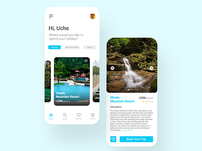 Travel App attraction design figma minimalist mobile app product design tourism travel app ui uidesign uxdesign